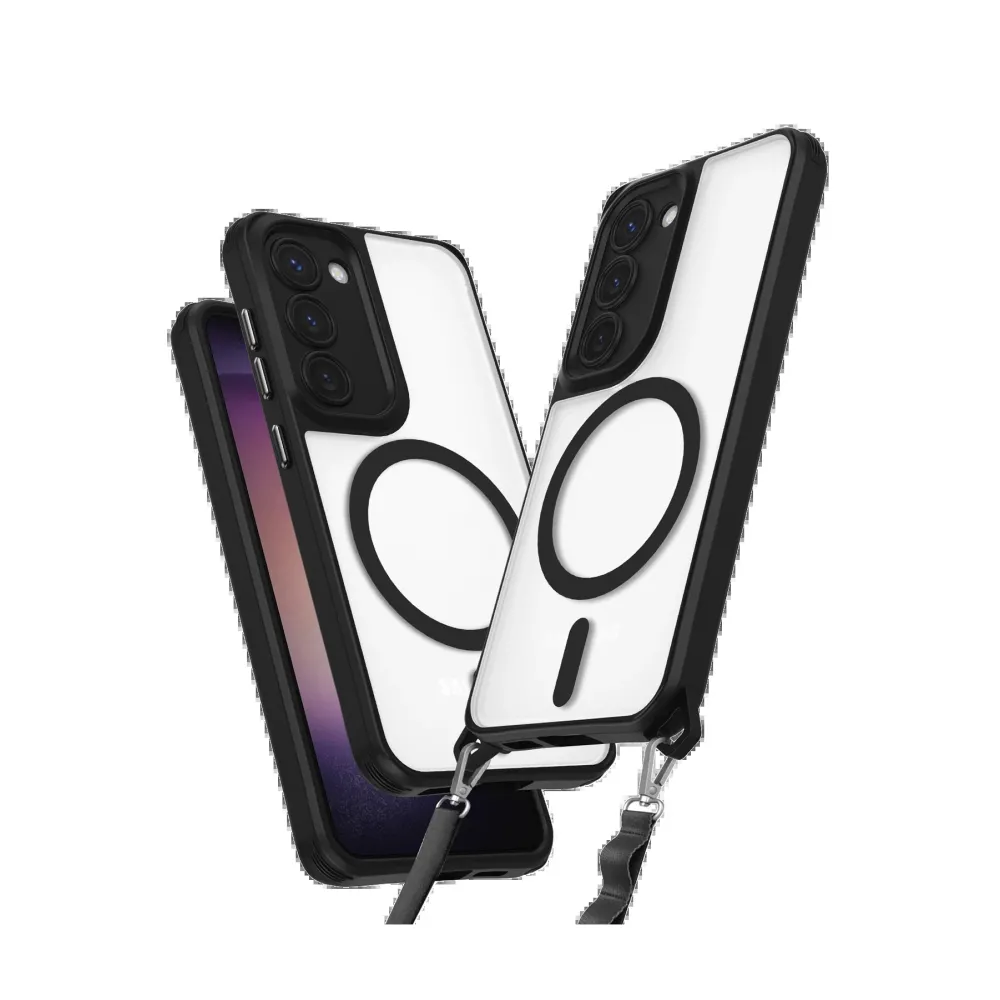 Newface Samsung Galaxy S23 Kılıf Enka Magsafe Silikon Kılıf - Siyah