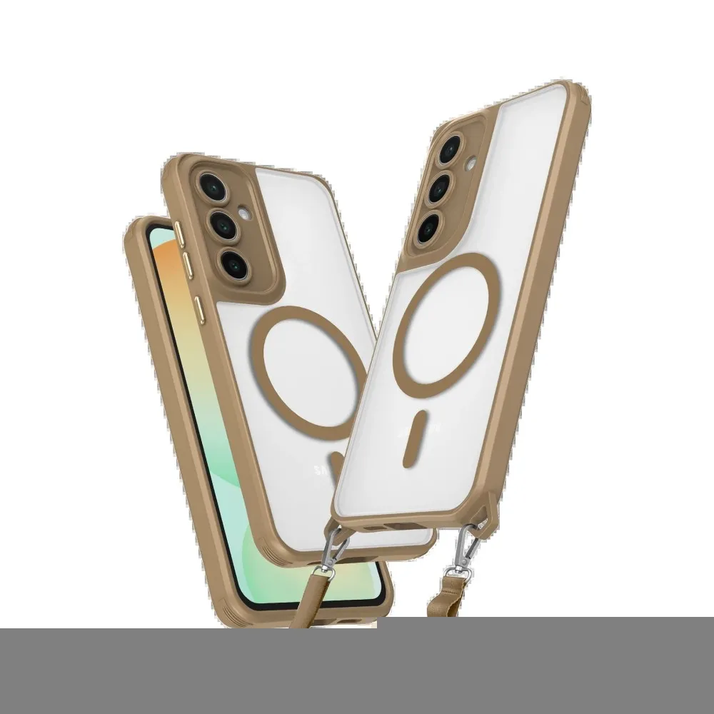 Newface Samsung Galaxy S23 Fe Kılıf Enka Magsafe Silikon Kılıf - Desert