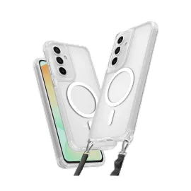 Newface Samsung Galaxy S25 Kılıf Enka Magsafe Silikon Kılıf - Şeffaf