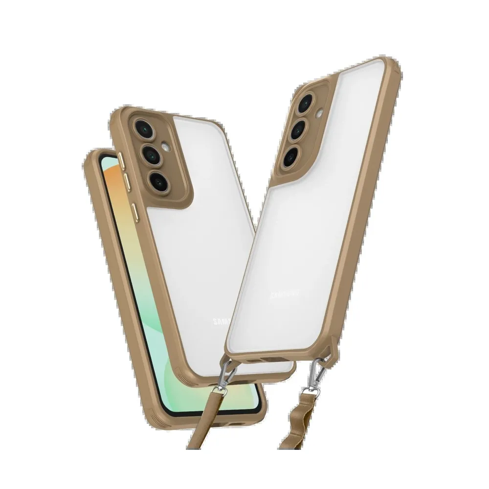 Newface Samsung Galaxy A55 5G Kılıf Penta Silikon Kılıf - Çöl Titanyum