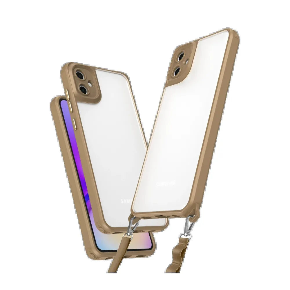 Newface Samsung Galaxy A06 Kılıf Penta Silikon Kılıf - Çöl Titanyum