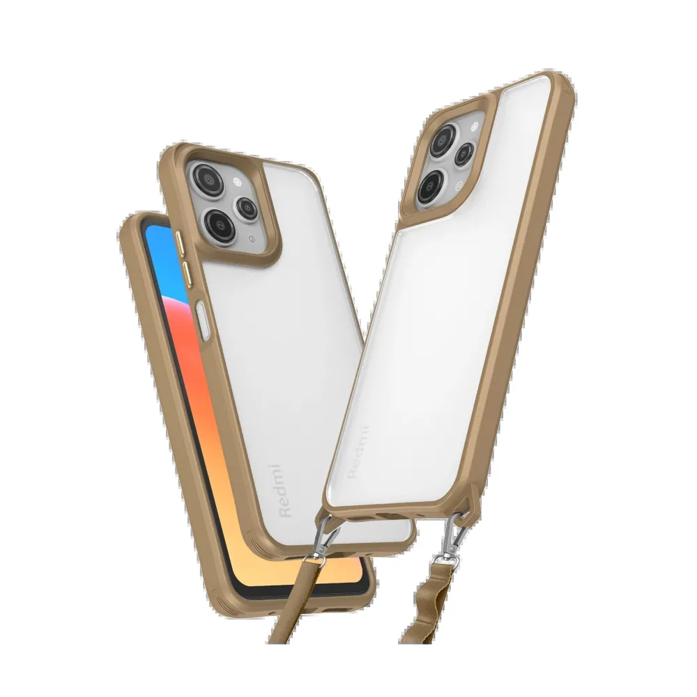 Newface Xiaomi Redmi 12 Kılıf Penta Silikon Kılıf - Çöl Titanyum