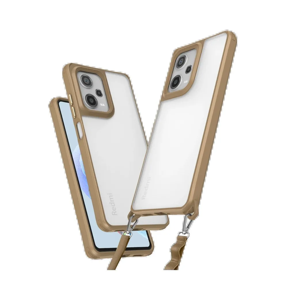 Newface Xiaomi Redmi Note 12 Pro 5G Kılıf Penta Silikon Kılıf - Çöl Titanyum