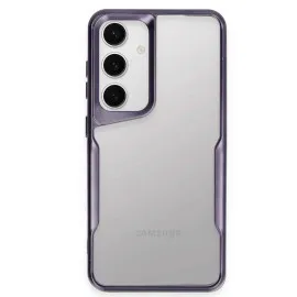 Newface Samsung Galaxy S25 Kılıf Boyi Silikon Kapak - Derin Mor