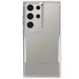 Newface Samsung Galaxy S25 Ultra Kılıf Boyi Silikon Kapak - Gümüş