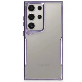 Newface Samsung Galaxy S25 Ultra Kılıf Boyi Silikon Kapak - Derin Mor