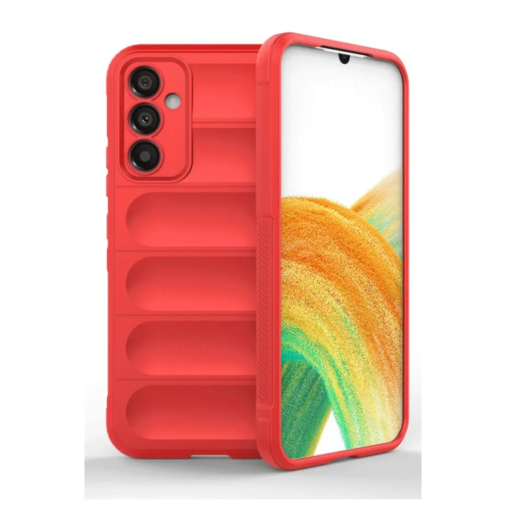 Newface Samsung A36 Kılıf Optimum Silikon - Kırmızı