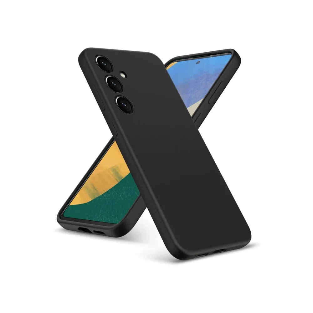 Newface Samsung Galaxy A36 Kılıf Nano Içi Kadife Silikon - Siyah