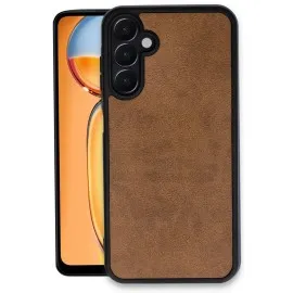 Newface Samsung Galaxy A26 Kılıf Aras Deri Kapak - Taba