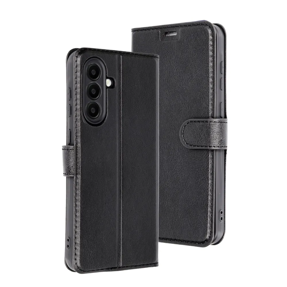 Newface Samsung Galaxy A56 Kılıf Trend S Plus Kapaklı Kılıf - Siyah