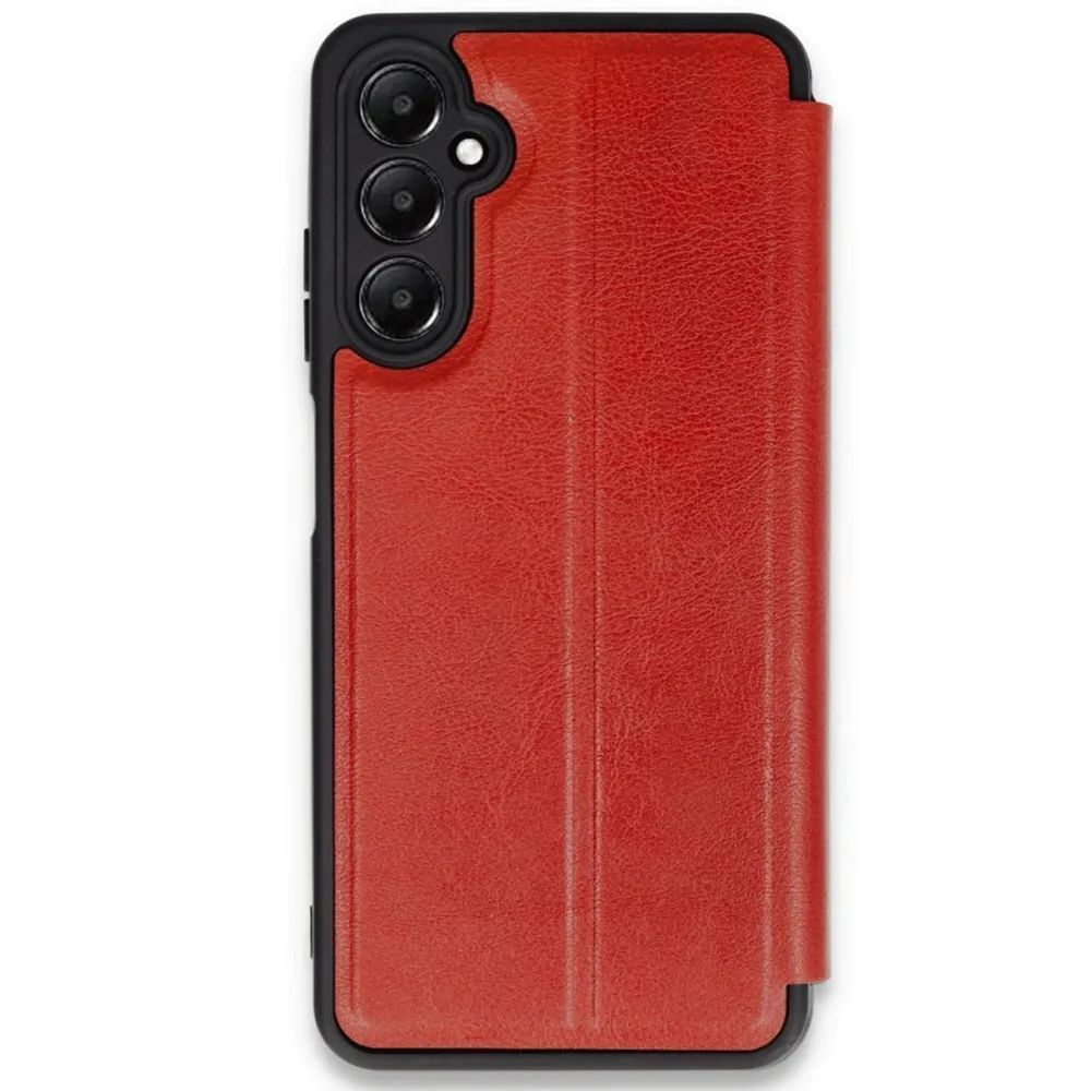 Newface Samsung Galaxy A36 Kılıf Flip Cover - Kırmızı