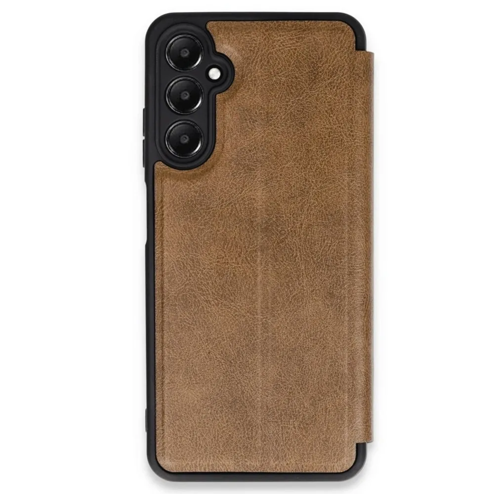 Newface Samsung Galaxy A36 Kılıf Flip Cover - Taba