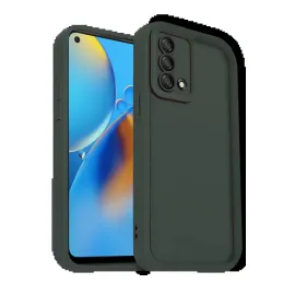 Newface Oppo A74 4G Kılıf Viera Silikon - Koyu Yeşil