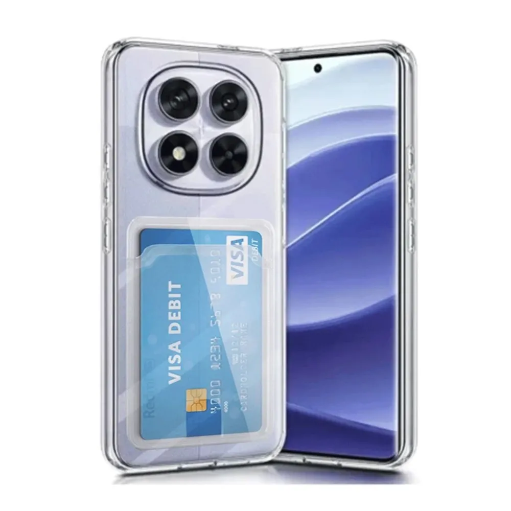 Newface Xiaomi Redmi Note 14 Pro 5G Kılıf Kart Şeffaf Silikon - Şeffaf