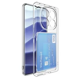 Newface Xiaomi Redmi Note 14 Pro Plus Kılıf Kart Şeffaf Silikon - Şeffaf