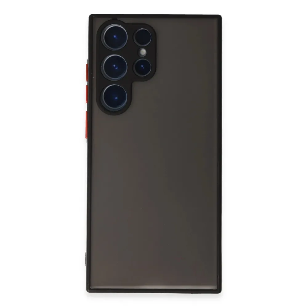 Newface Samsung Galaxy S23 Ultra Kılıf Montreal Silikon Kapak - Siyah