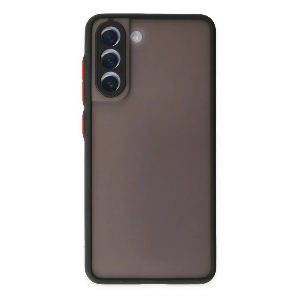 Newface Samsung Galaxy S21 FE Kılıf Montreal Silikon Kapak - Siyah