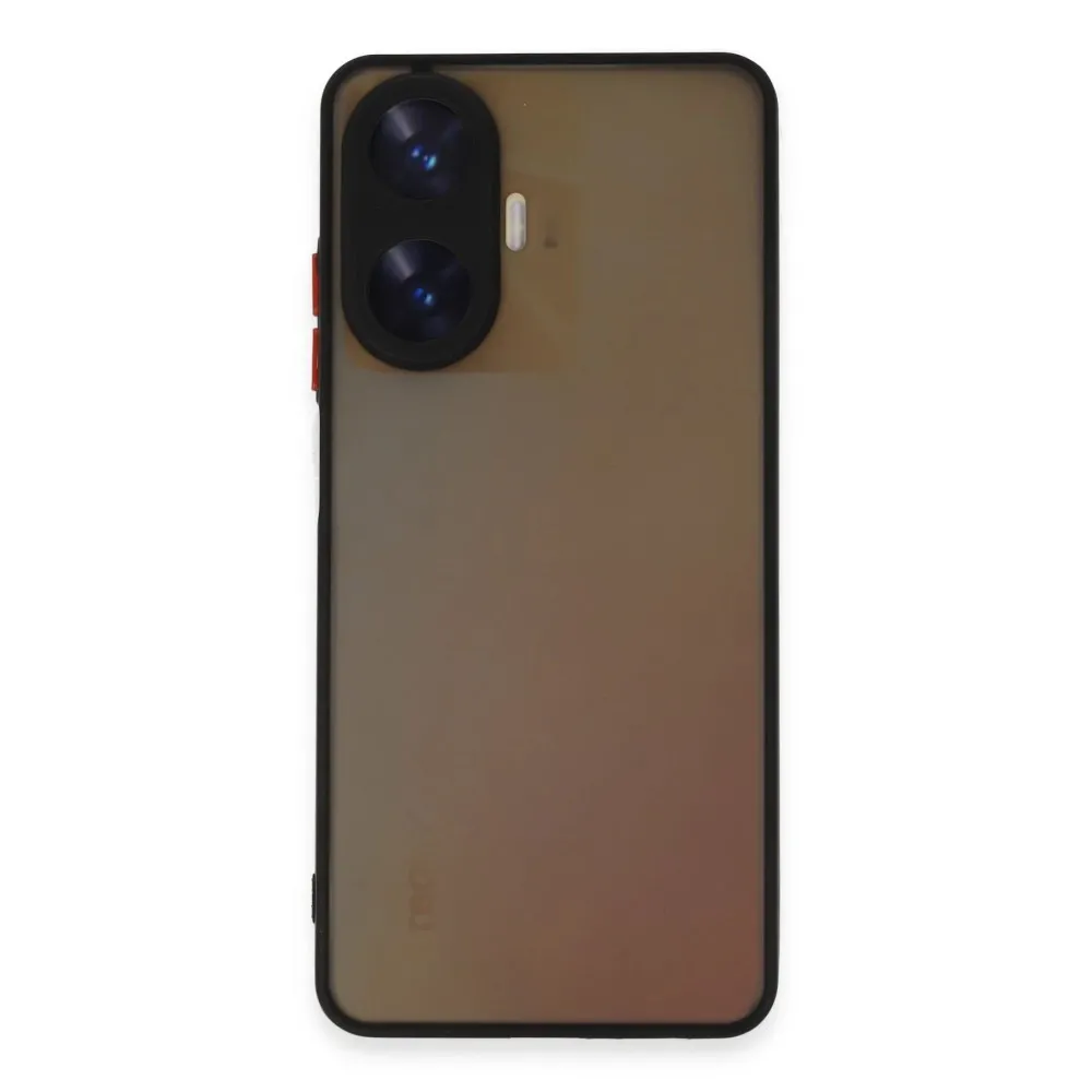 Newface Realme C55 Kılıf Montreal Silikon Kapak - Siyah
