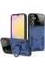 Newface Samsung Galaxy A35 5G Kılıf Joy Lens Standlı Kapak - Lacivert