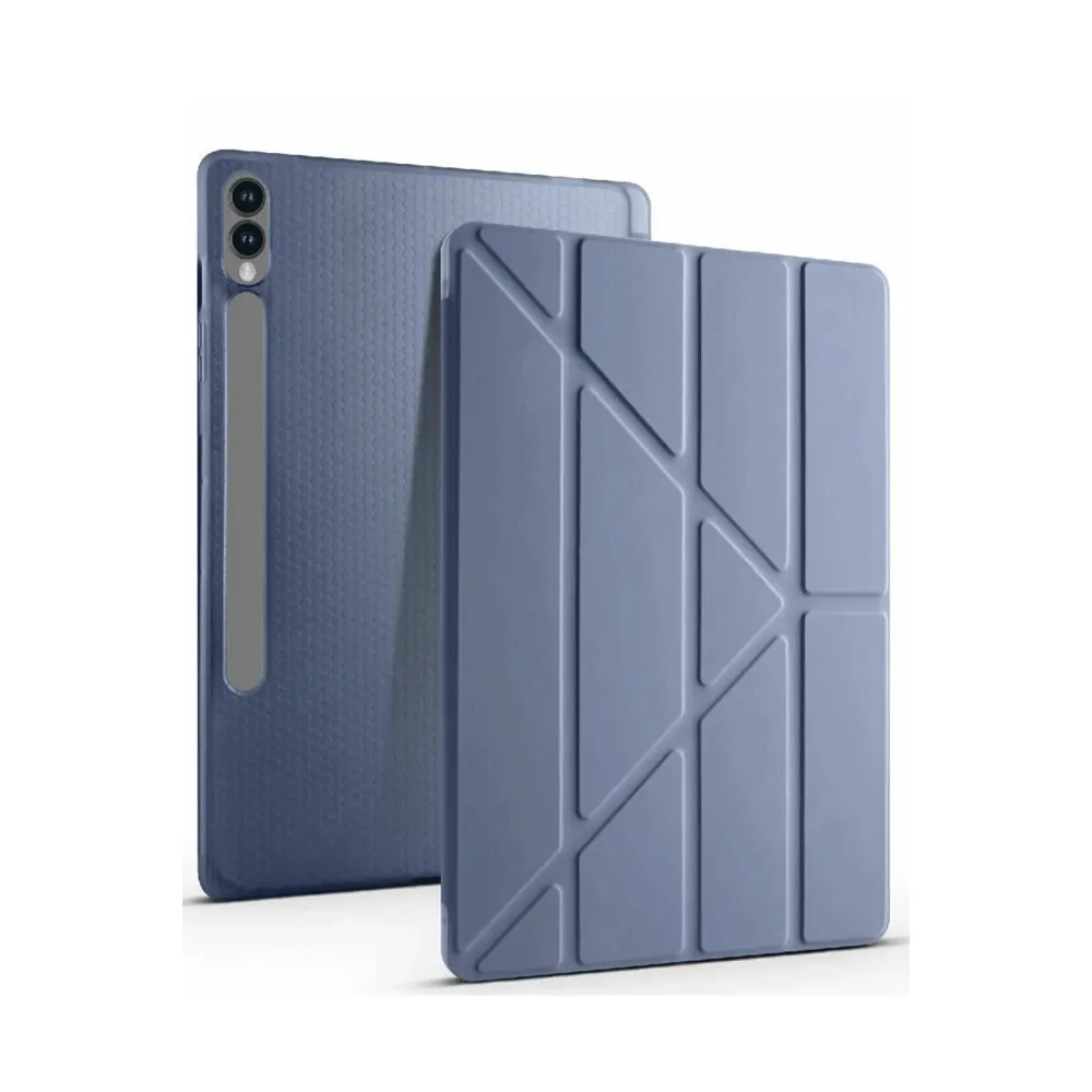 Newface Samsung Galaxy X510 Tab S9 FE 11 Kılıf Kalemlikli Mars Tablet Kılıfı - Lila