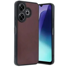 Newface Xiaomi Redmi 13 4G Kılıf Aras Deri Kapak - Bordo