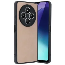 Newface Xiaomi Redmi 14C Kılıf Aras Deri Kapak - Pudra