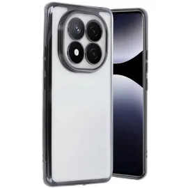 Newface Xiaomi Redmi Note 14 Pro 5G Kılıf Razer Lensli Silikon - Siyah