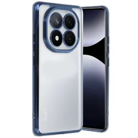 Newface Xiaomi Redmi Note 14 Pro 5G Kılıf Razer Lensli Silikon - Lacivert