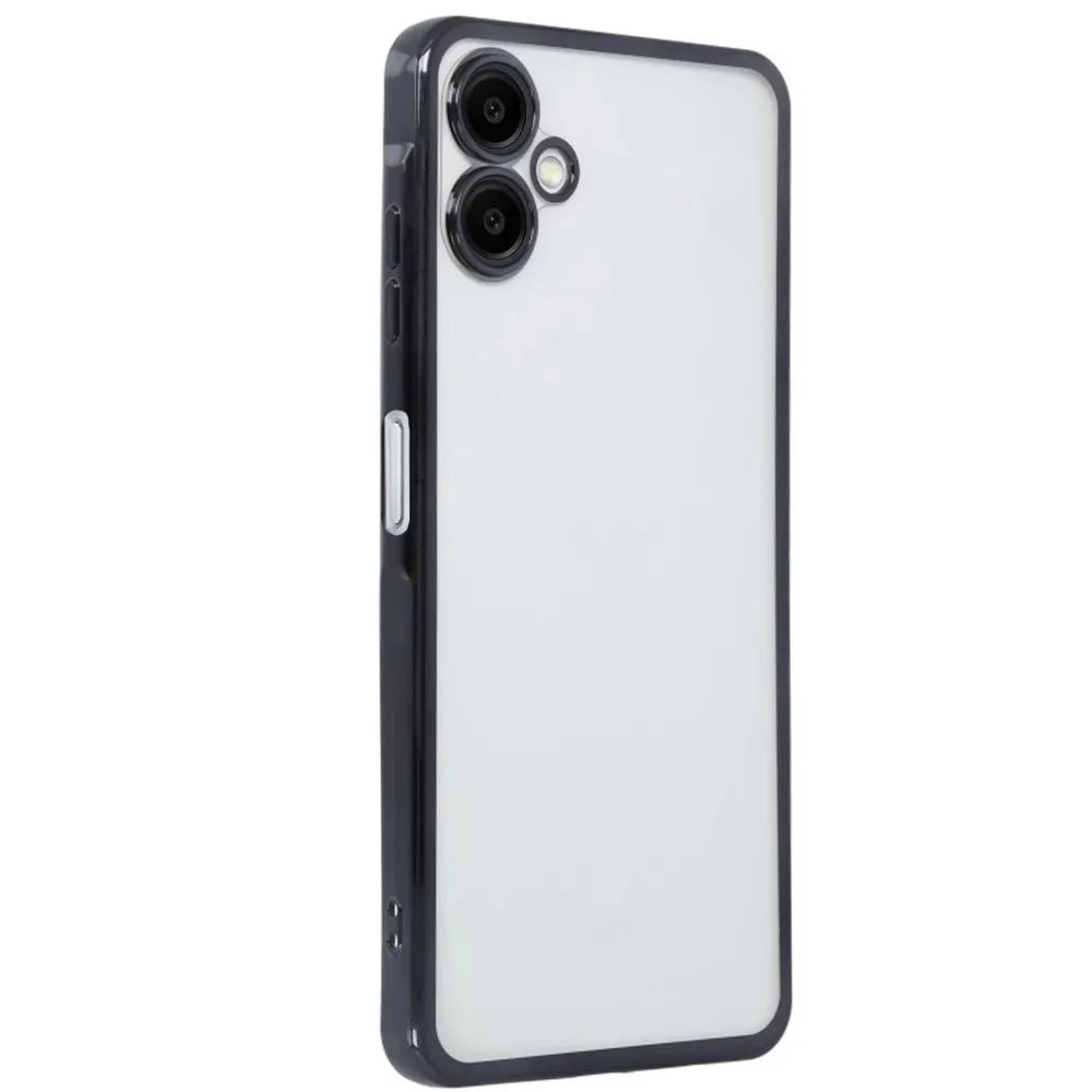 Newface Samsung Galaxy A06 Kılıf Razer Lensli Silikon - Siyah