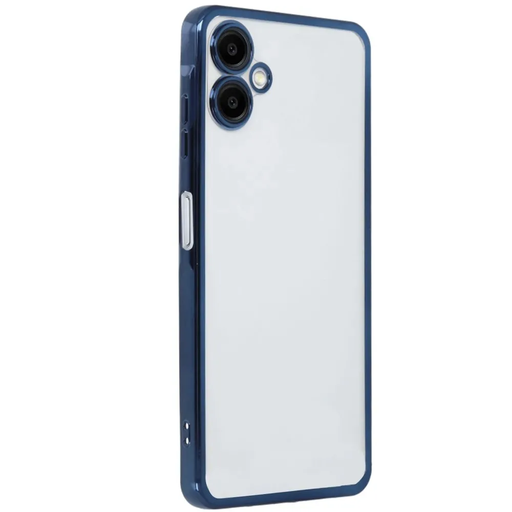 Newface Samsung Galaxy A06 Kılıf Razer Lensli Silikon - Lacivert