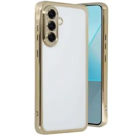 Newface Samsung Galaxy A56 Kılıf Razer Lensli Silikon - Gold