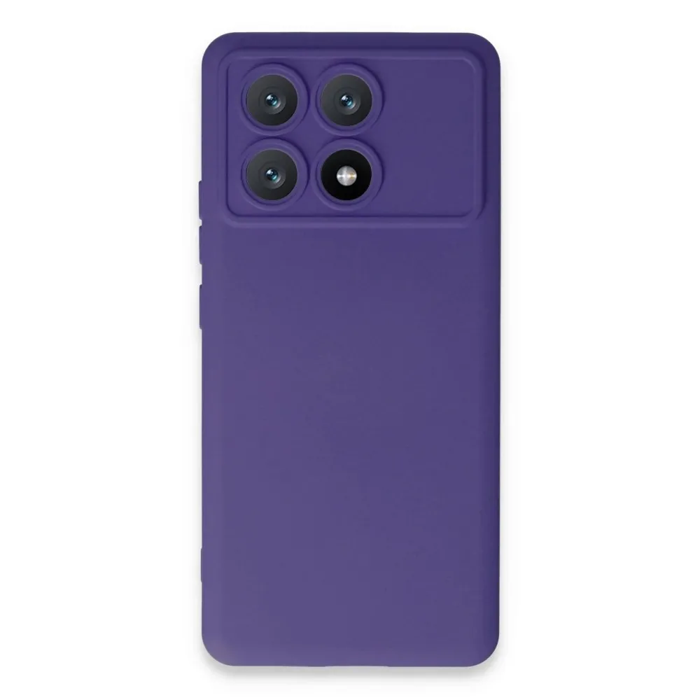 Newface Xiaomi Poco X6 Pro Kılıf Nano Içi Kadife Silikon - Mor