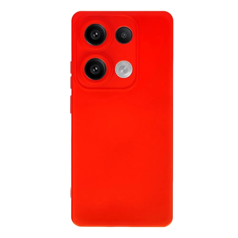 Newface Xiaomi Redmi Note 13 4G Kılıf Nano Içi Kadife Silikon - Kırmızı