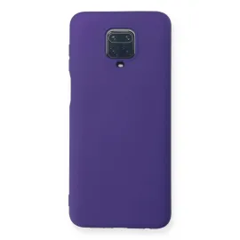 Newface Xiaomi Redmi Note 9 Pro Kılıf Nano içi Kadife Silikon - Mor