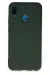 Newface Huawei P20 Lite Kılıf Nano Içi Kadife Silikon - Koyu Yeşil