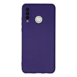 Newface Huawei P30 Lite Kılıf Nano içi Kadife Silikon - Mor