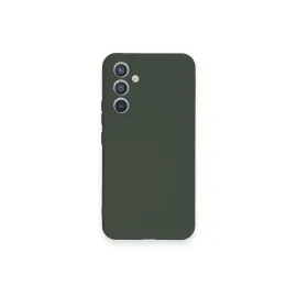Newface Samsung Galaxy A34 5G Kılıf Nano içi Kadife Silikon - Koyu Yeşil