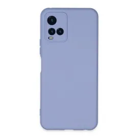 Newface Vivo Y21S Kılıf Nano içi Kadife Silikon - Lila