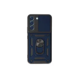 Newface Samsung Galaxy S23 Fe Kılıf Pars Lens Yüzüklü Silikon - Lacivert