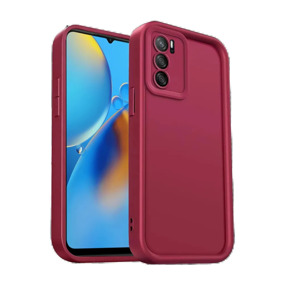 Newface Oppo A16 Kılıf Viera Silikon - Bordo