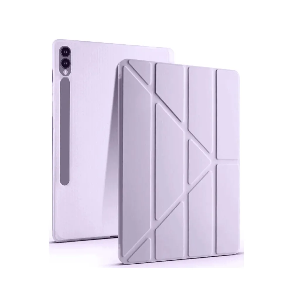 Newface Samsung Galaxy X610 Tab S9 FE Plus 12.4 Kılıf Kalemlikli Mars Tablet Kılıfı - Açık Mor