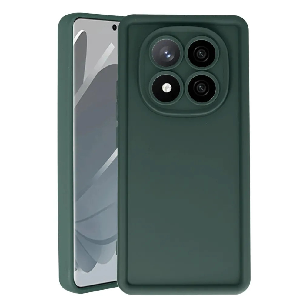 Newface Xiaomi Redmi Note 14 Pro 4G Kılıf Viera Silikon - Koyu Yeşil