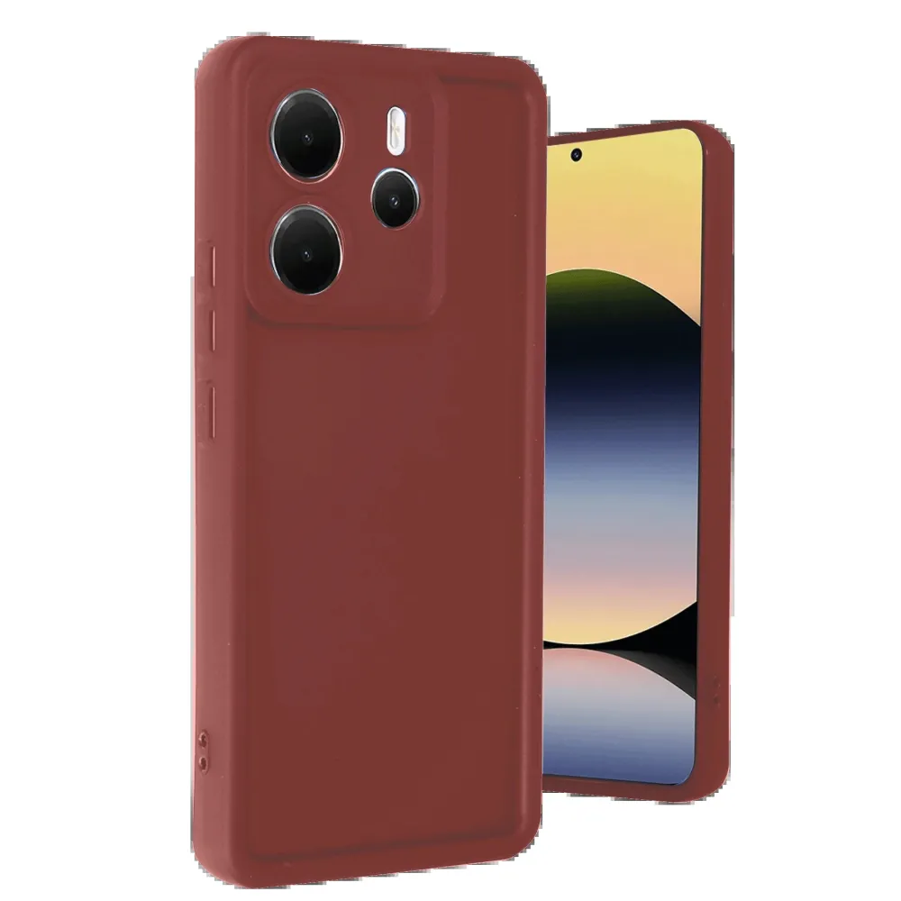 Newface Xiaomi Redmi Note 14 4G Kılıf Viera Silikon - Bordo