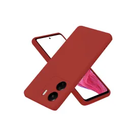 Newface Xiaomi Redmi 13C Kılıf First Silikon - Bordo