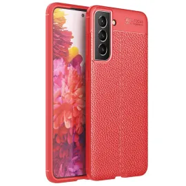 Newface Samsung Galaxy S21 Fe Kılıf Auto Focus Kapak - Kırmızı