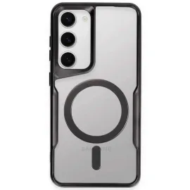 Newface Samsung Galaxy S23 Kılıf Boyi Magsafe Silikon Kapak - Siyah