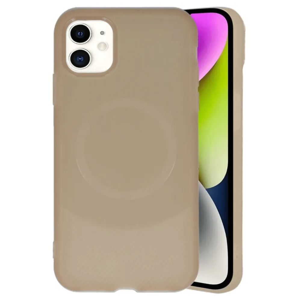 Newface Iphone 11 Kılıf Maya Karbon Kapak - Kahverengi