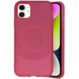 Newface Iphone 11 Kılıf Maya Karbon Kapak - Bordo