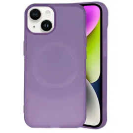 Newface iPhone 14 Kılıf Maya Karbon Kapak - Mürdüm