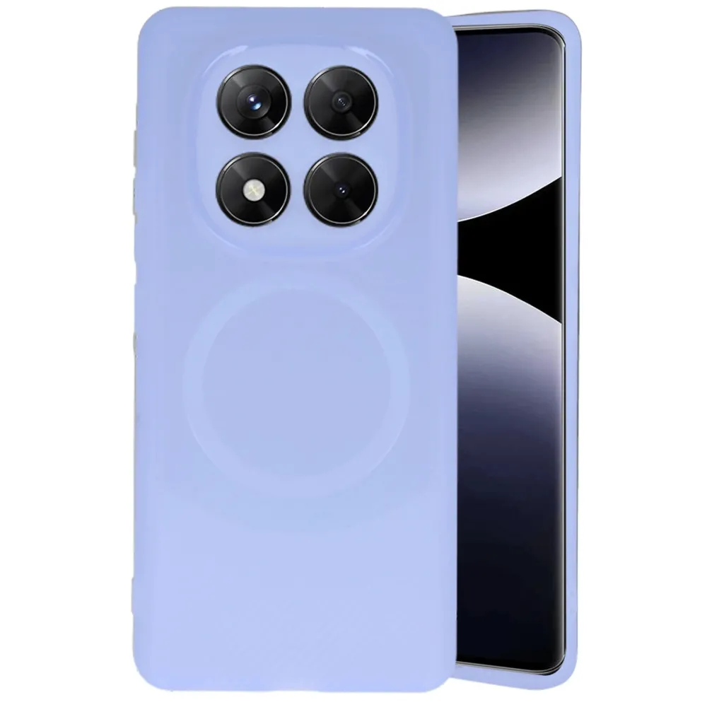 Newface Xiaomi Redmi Note 14 Pro 4G Kılıf Maya Karbon Kapak - Lila